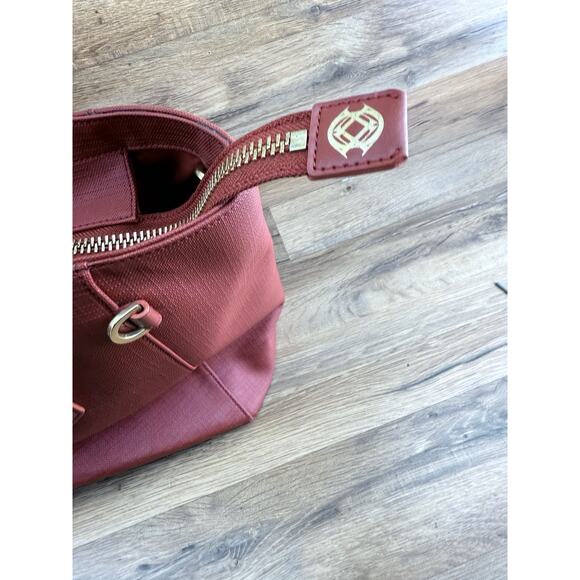 DAGNE DOVER Red Leather SIGNATURE LEGEND TOTE - Picture 5 of 11